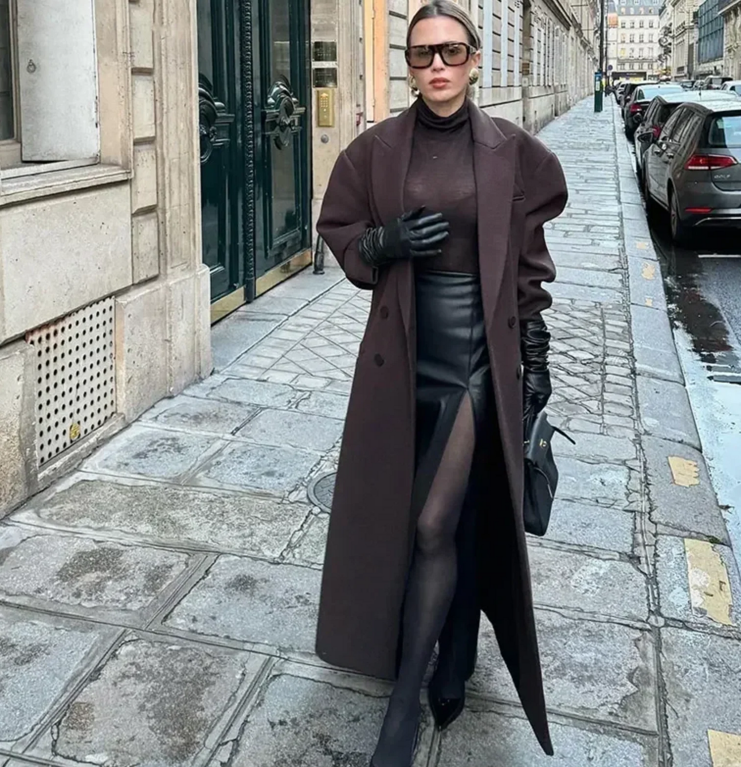 Amélie En Laine Manteau Oversize | Double Boutonnage Manteau