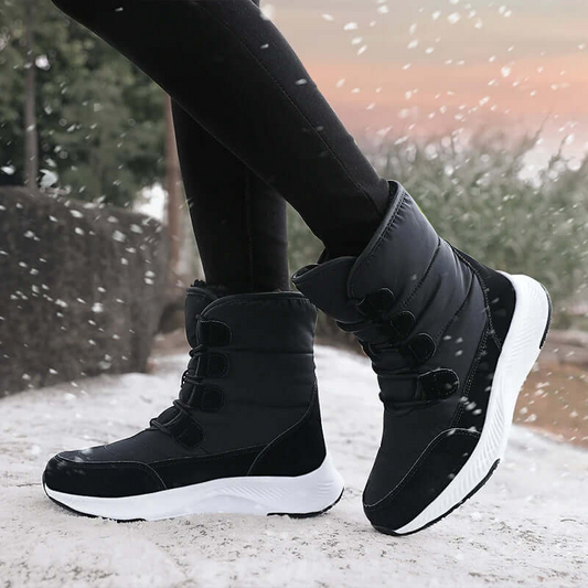 Bottes de combat femme – Mi-mollet – Doublure chaude – Imperméables – Semelle crantée