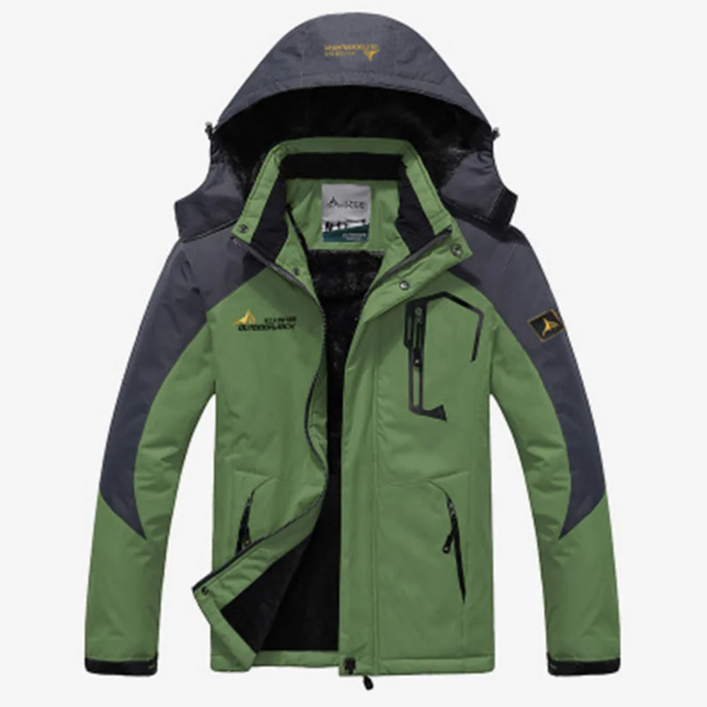 Veste parka homme – Coupe régulière – Capuche doublée en fausse fourrure – Imperméable