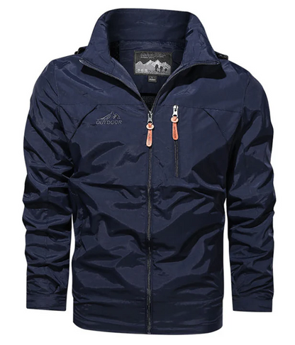 Veste homme outdoor – Coupe régulière – Imperméable respirante – Fermeture zippée