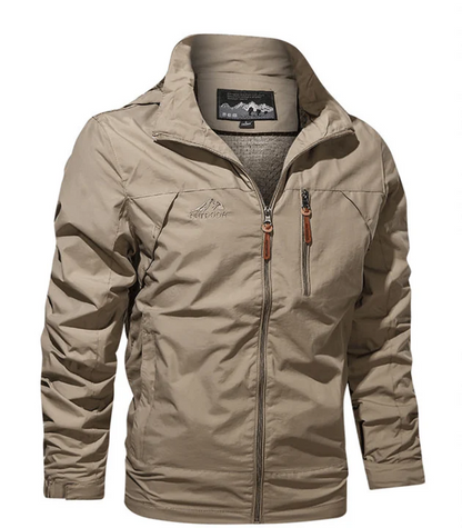 Veste homme outdoor – Coupe régulière – Imperméable respirante – Fermeture zippée