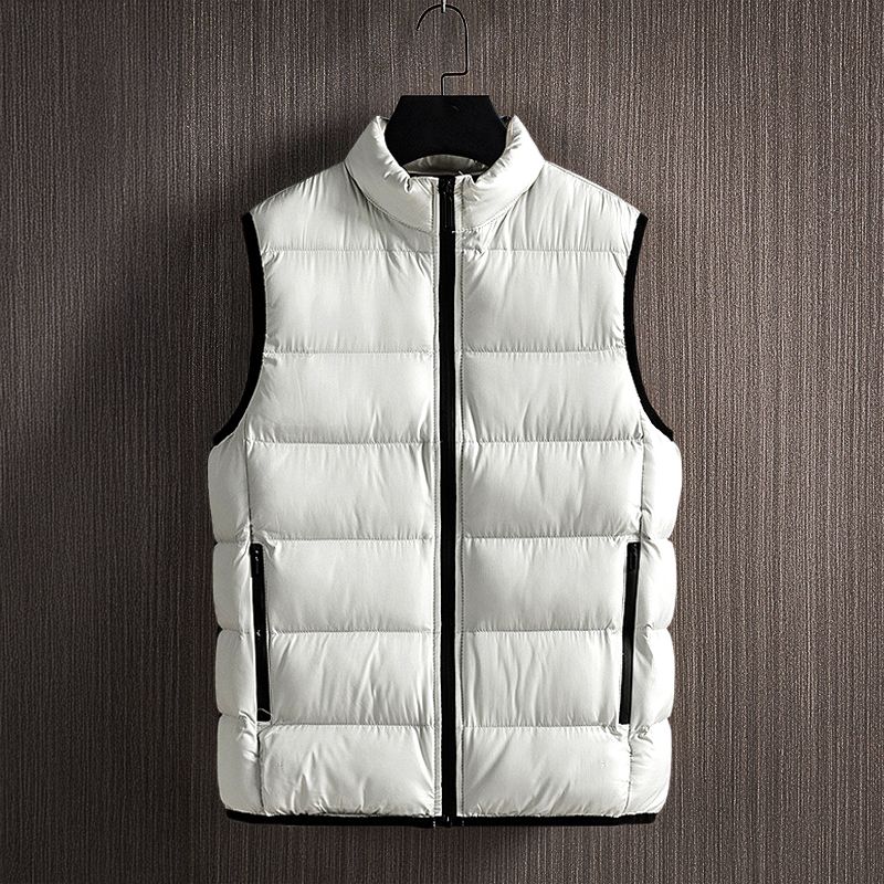 Gilet matelassé homme – Coupe régulière – Col montant – Poches zippées sécurisées
