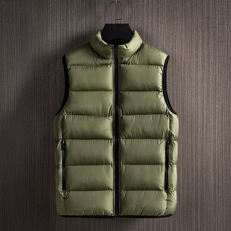 Gilet matelassé homme – Coupe régulière – Col montant – Poches zippées sécurisées