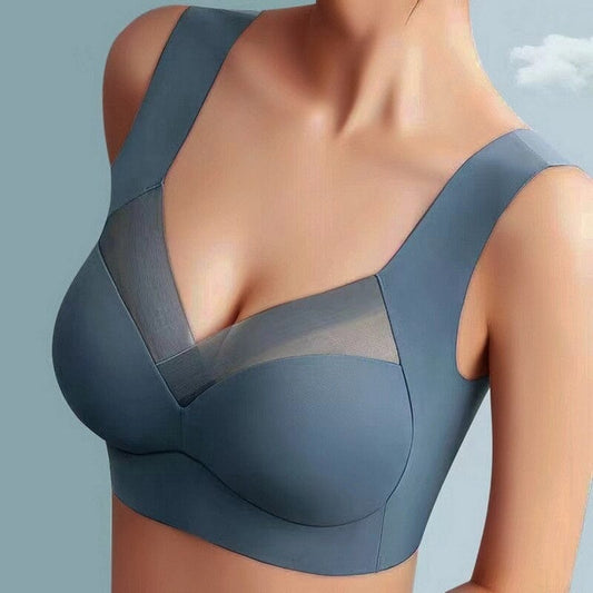 Soutien-gorge push-up femme – Sans couture – Maintien total – Bretelles larges respirantes