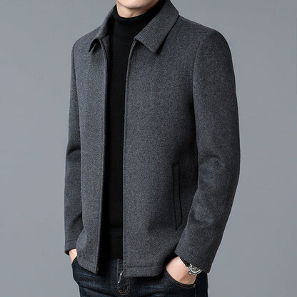 Veste homme – Coupe ajustée – Longueur hanches – Design minimaliste – Fermeture zippée