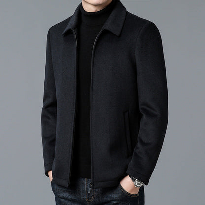 Veste homme – Coupe ajustée – Longueur hanches – Design minimaliste – Fermeture zippée