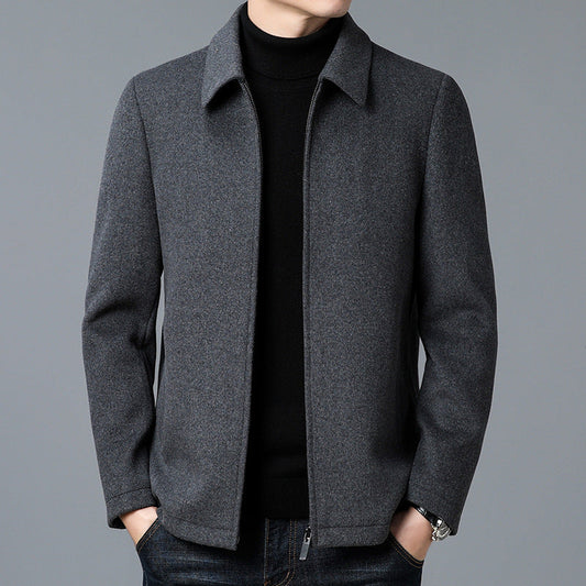 Veste homme – Coupe ajustée – Longueur hanches – Design minimaliste – Fermeture zippée
