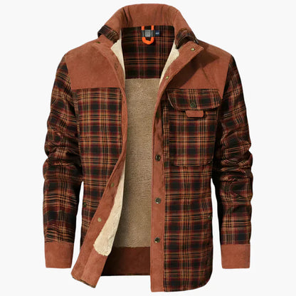 Veste-chemise homme – Coupe décontractée – Doublure polaire – Fermeture à pressions