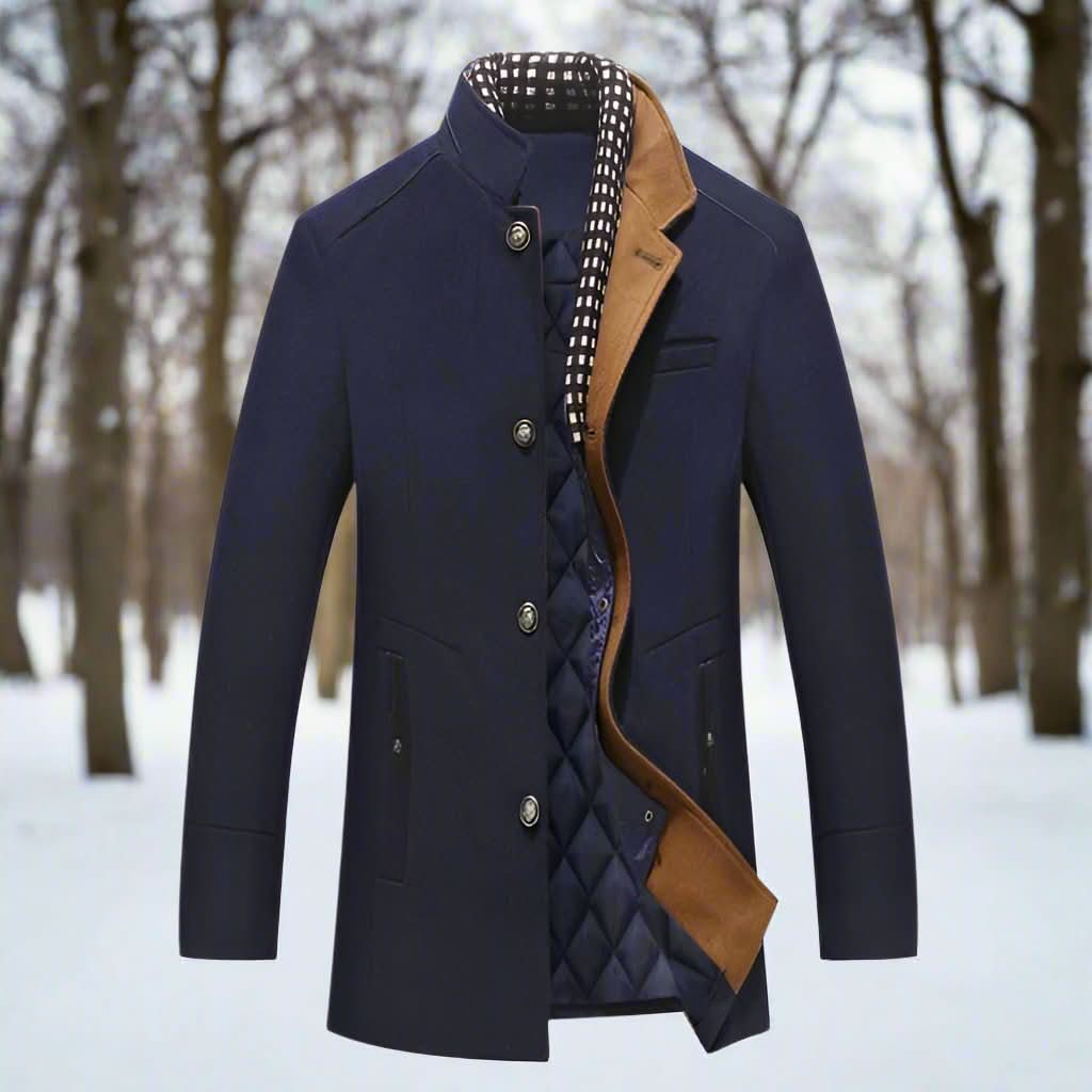 Veste d'hiver pour homme classique, chaude et élégante