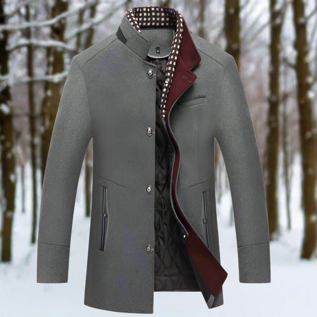 Veste d'hiver pour homme classique, chaude et élégante