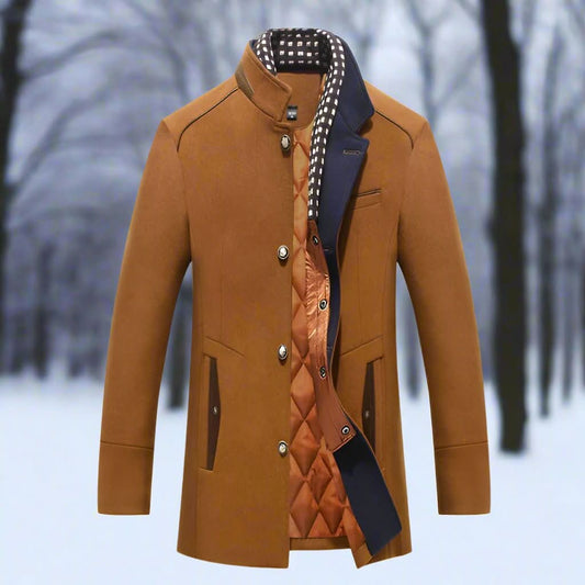 Veste d'hiver pour homme classique, chaude et élégante