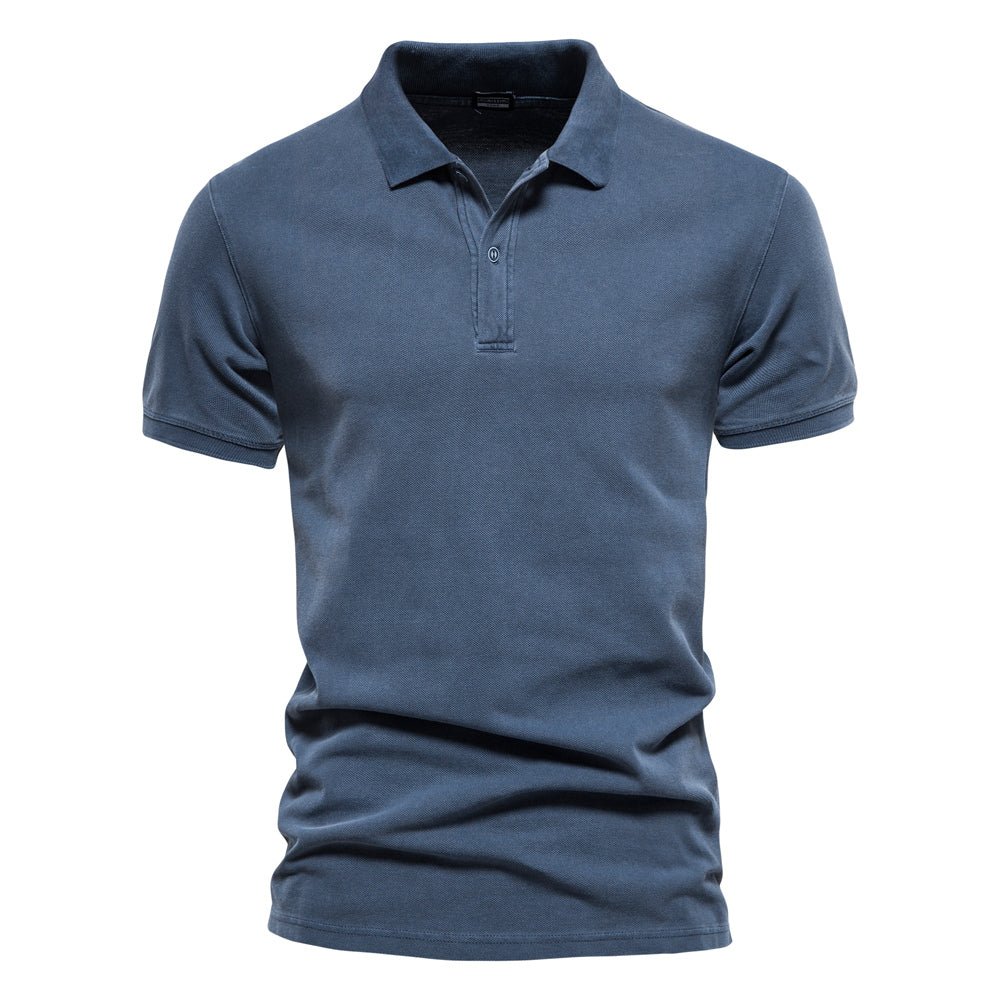 Polo homme – Coupe standard – Maille douce – Manches courtes – Style décontracté