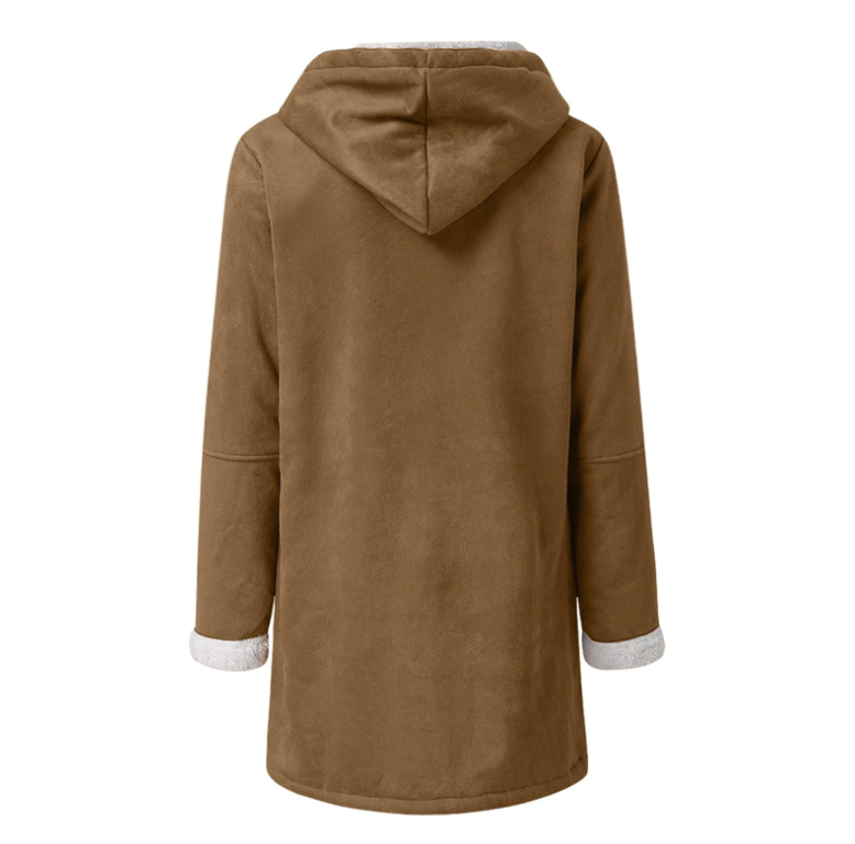 Manteau à capuche imperméable et chaud élégant pour femme