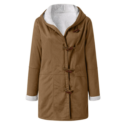 Manteau à capuche imperméable et chaud élégant pour femme
