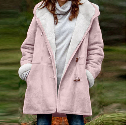 Manteau à capuche imperméable et chaud élégant pour femme