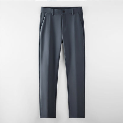Homme Pantalon - Tissu Extensible Léger - Coupe Droite Slim - Longueur Intégrale