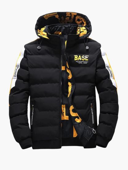 Veste matelassée homme – coupe regular – capuche ajustable – style urbain chaud