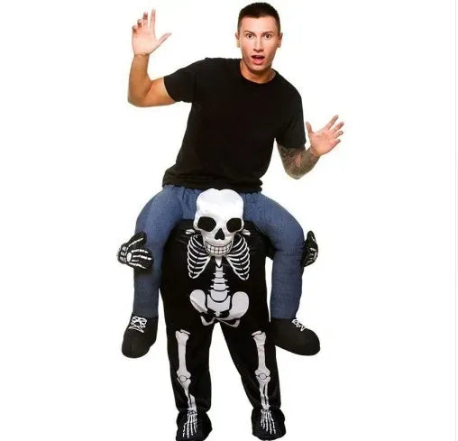 Costume homme – Combi une pièce – Coupe ample – Illusion squelette porteur