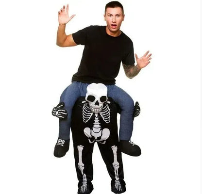 Costume homme – Combi une pièce – Coupe ample – Illusion squelette porteur