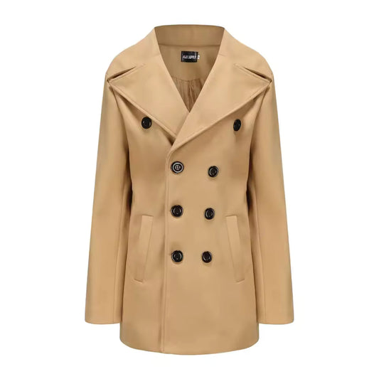 Manteau caban homme – Coupe structurée – Laine – Double boutonnage – Longueur mi-cuisse