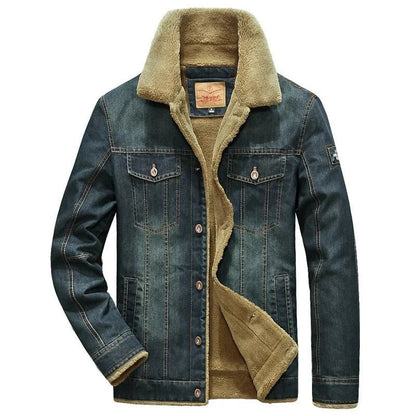 Veste en jean homme – Coupe régulière – Doublure sherpa – Poches boutonnées