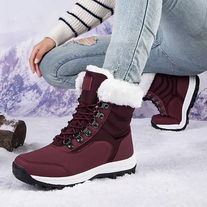 Bottes femme mi-mollet – Imperméables – Doublure chaude – Semelle antidérapante