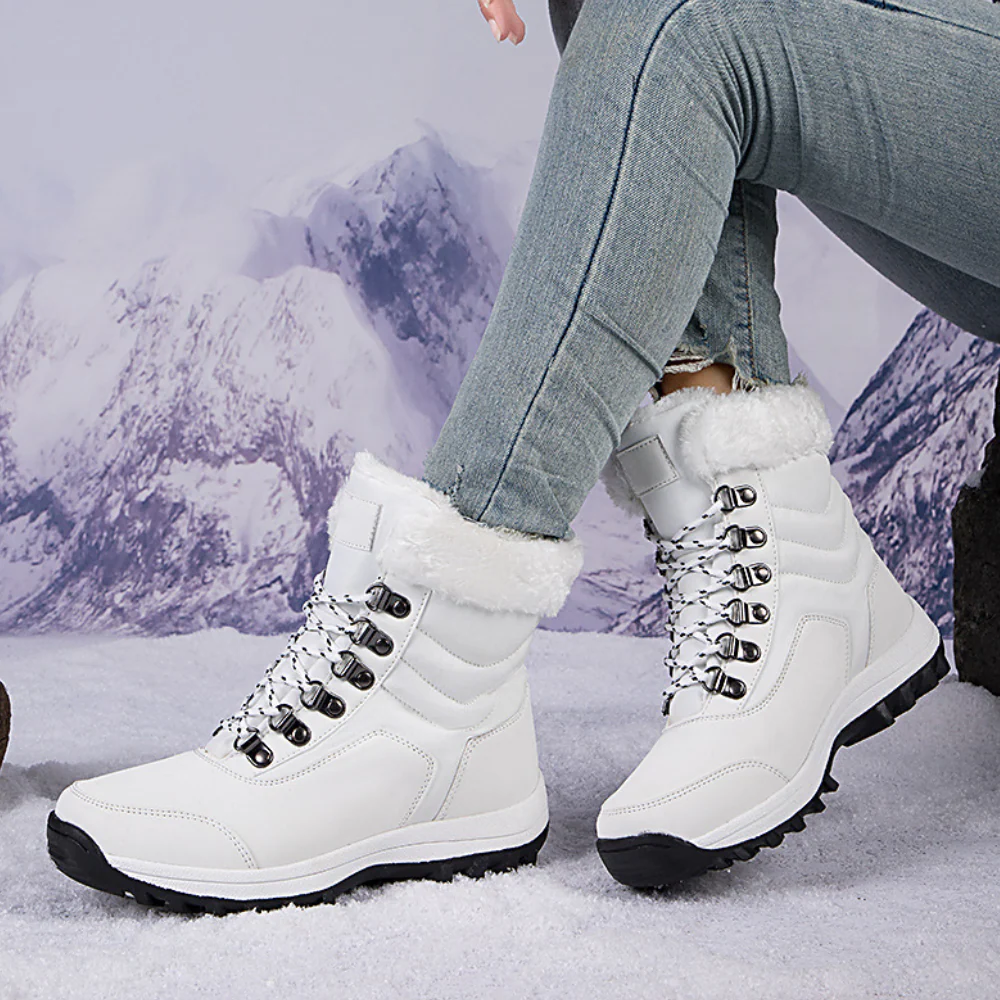Bottes femme mi-mollet – Imperméables – Doublure chaude – Semelle antidérapante