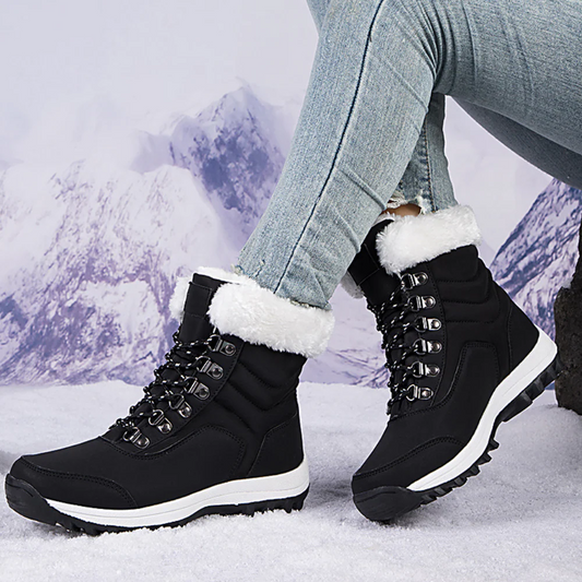 Bottes femme mi-mollet – Imperméables – Doublure chaude – Semelle antidérapante