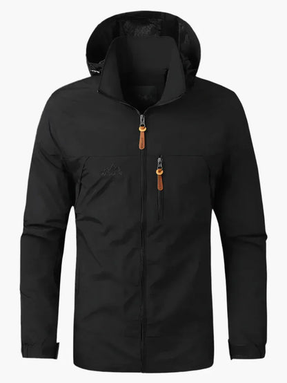 Veste de randonnée homme – Coupe régulière – Imperméable et coupe-vent – Capuche ajustable