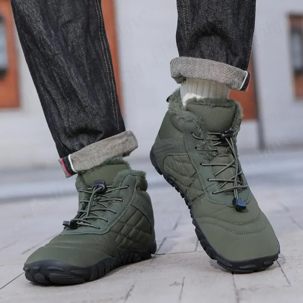 Homme Bottines Montantes - Synthétique - Doublure Fourrure - Semelle Antidérapante