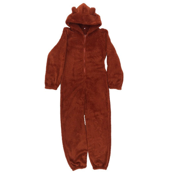 Combinaison Femme à Capuche – Texture Douce Molletonnée – Coupe Ample Longue