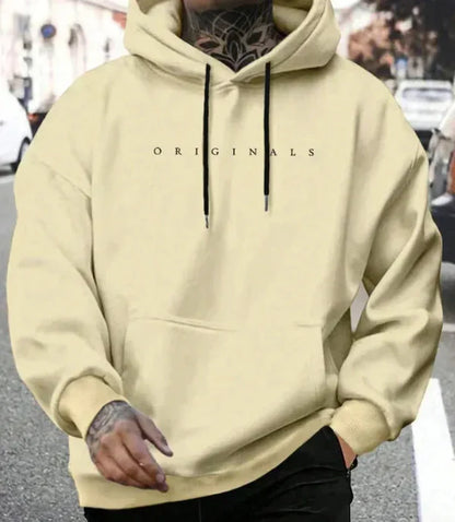 Sweat à capuche homme – Coupe décontractée – Coton – Poche kangourou – Style streetwear