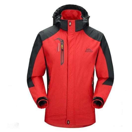 Veste zippée homme – Coupe régulière – Imperméable coupe-vent – Capuche – Poches zippées