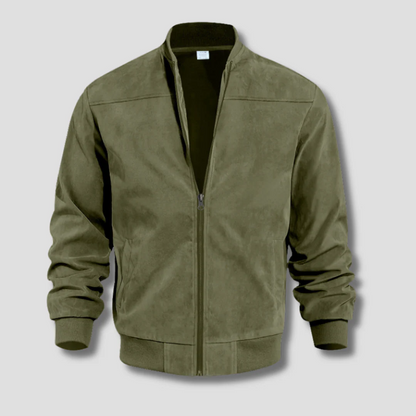 Veste bomber homme – Coupe régulière – Tissu léger – Fermeture zippée – Style minimaliste