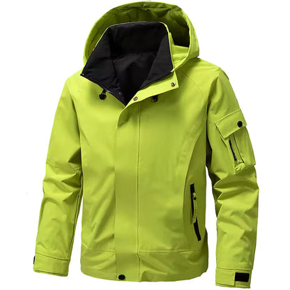 Veste softshell homme – Coupe regular – Capuche ajustable – Déperlante – Légère