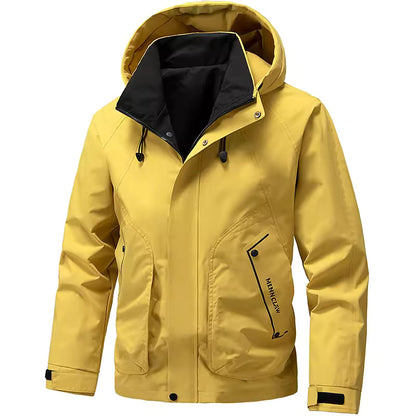 Veste softshell homme – Coupe regular – Capuche ajustable – Déperlante – Légère