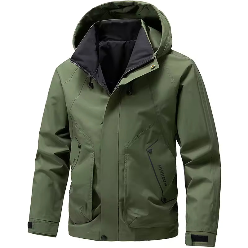 Veste softshell homme – Coupe regular – Capuche ajustable – Déperlante – Légère