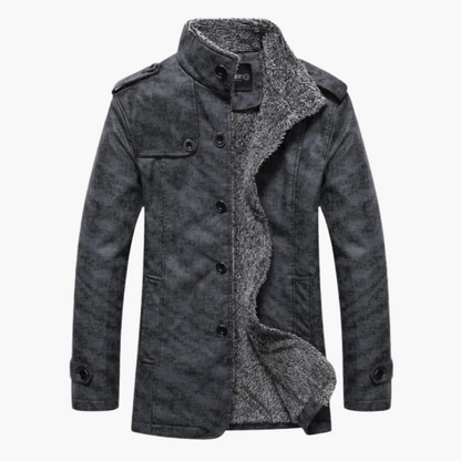 Veste homme – Coupe structurée – Doublure polaire – Style urbain croisé