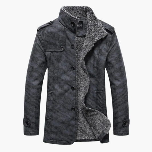 Veste homme – Coupe structurée – Doublure polaire – Style urbain croisé