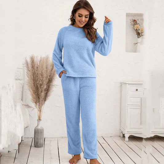 Ensemble détente femme – Fleece doux – Coupe ample – Haut manches longues et pantalon