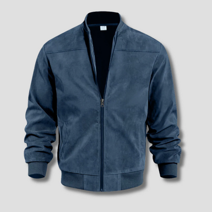 Veste bomber homme – Coupe régulière – Tissu léger – Fermeture zippée – Style minimaliste
