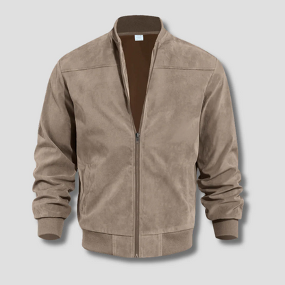 Veste bomber homme – Coupe régulière – Tissu léger – Fermeture zippée – Style minimaliste