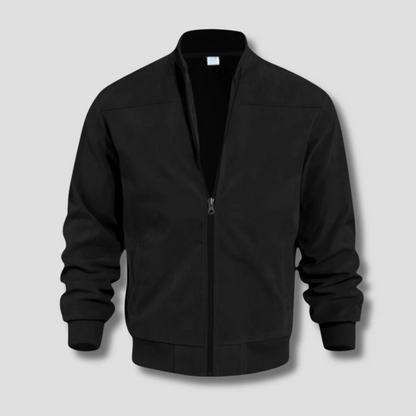 Veste bomber homme – Coupe régulière – Tissu léger – Fermeture zippée – Style minimaliste