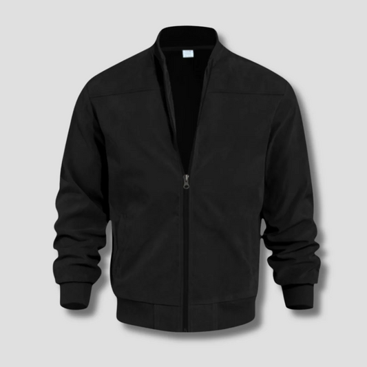 Veste bomber homme – Coupe régulière – Tissu léger – Fermeture zippée – Style minimaliste