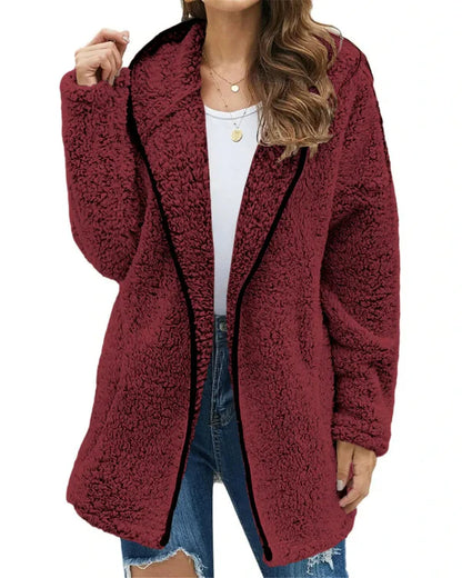 Sweat à capuche femme – Coupe oversize – Molleton doux – Manches longues confort