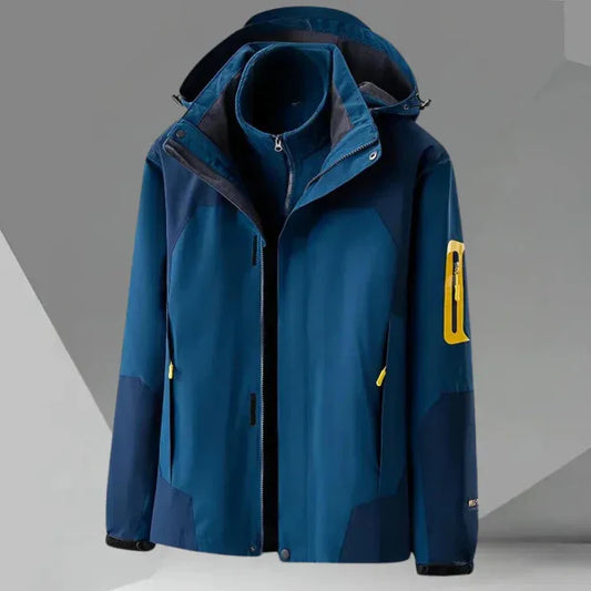 Veste coupe-vent homme – Coupe décontractée – Imperméable – Capuche – Poches zippées