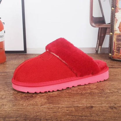 Pantoufles femme – Cuir vachette – Doublure moelleuse – Semelle confort intérieur