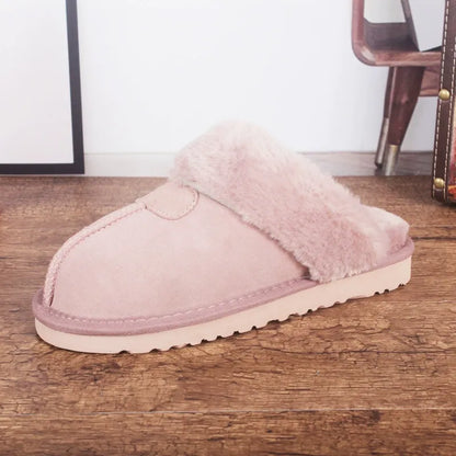 Pantoufles femme – Cuir vachette – Doublure moelleuse – Semelle confort intérieur