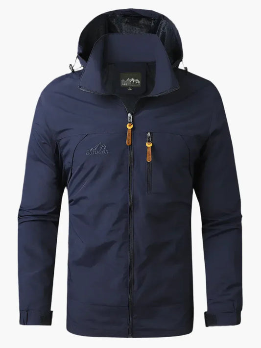 Veste de randonnée homme – Coupe régulière – Imperméable et coupe-vent – Capuche ajustable