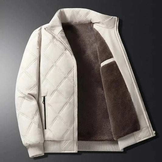 Veste matelassée homme – Coupe regular – Doublure polaire – Résistante au vent